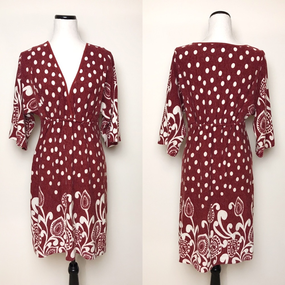 Poppy Garden Sweater V neck Valentine’s dress